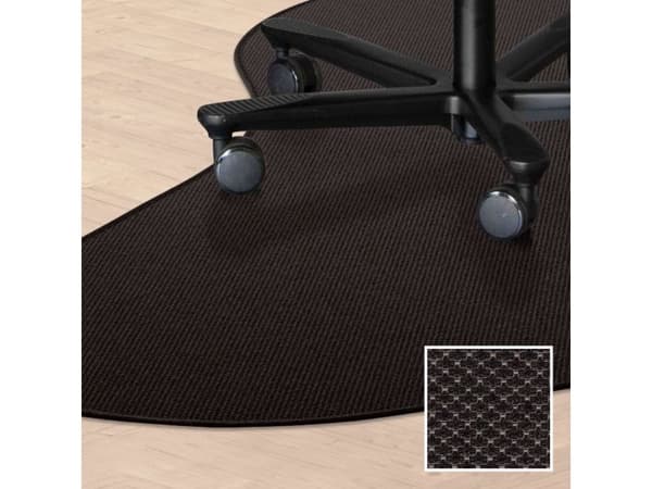 Stolunderlag dråpeform 150x120 i teppe - Mocca