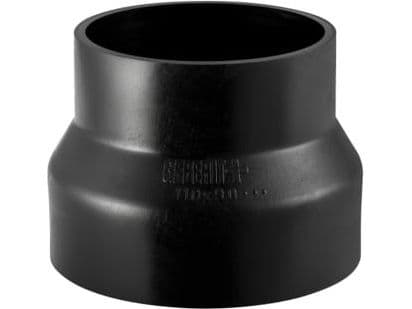 110 x 56 mm Reduktion centrisk sort PEH Geberit