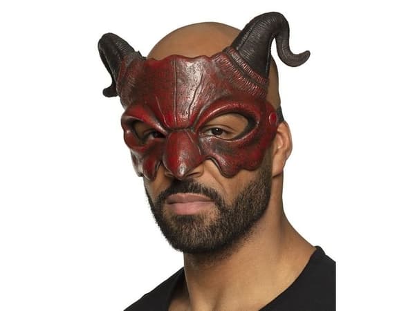 Djävul halvmask i skum