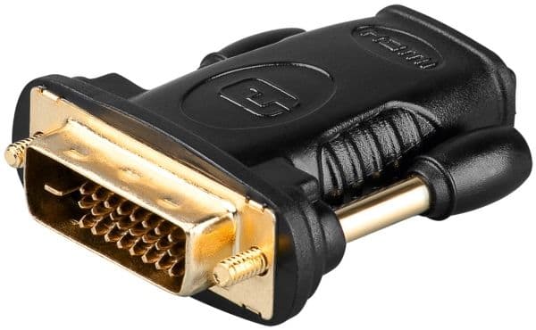 Goobay 68931, HDMI typ A, DVI-D (24+1 stift), Sortera