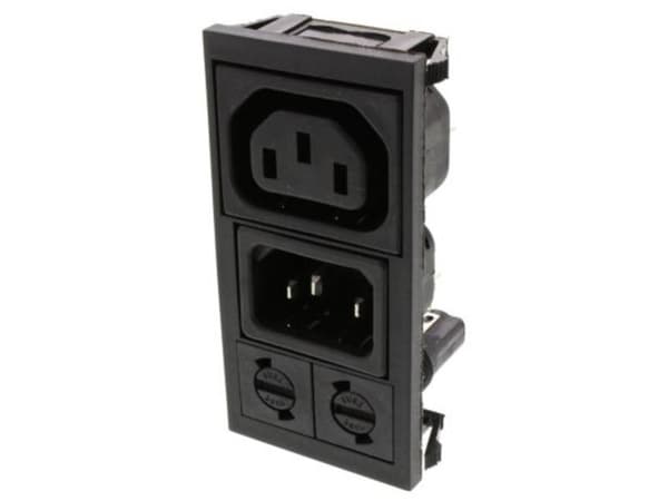 Bulgin BZV09/Z0000/04 Strømstik 1 stk