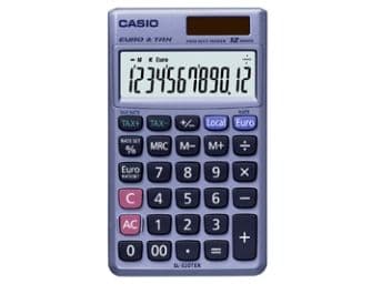 Casio SL-320TER+ - Lommekalkulator - 12 sifre - batteri, solpanel