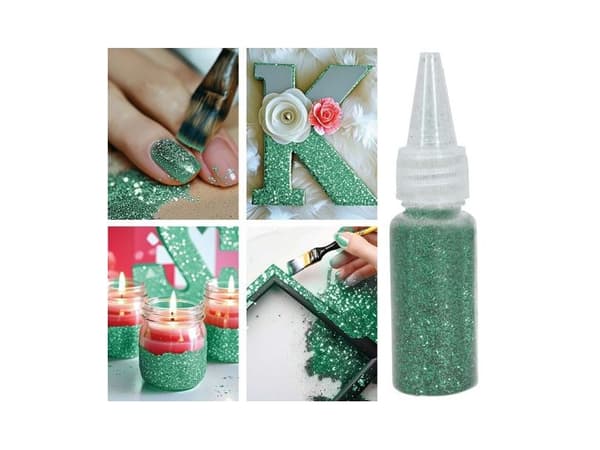 Grønt glitter til utkledning og pynt, 10 g
