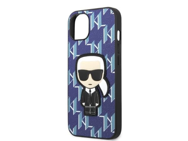 Karl Lagerfeld KLHCP13MPMNIKBL hardcase til iPhone 13 6.1" blå/blå monogram Ikonik Patch