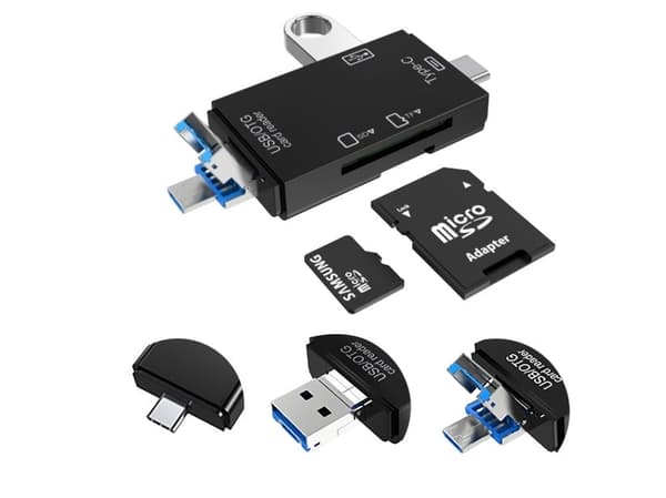 Vakoss VAKOSS Reader KORTINLUKIJAN 6IN1 USB A/MICRO USB/USB C/SD/MICRO SD/USB TC-R425X