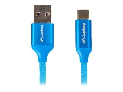 Lanberg - USB-kabel - USB (hann) til USB-C (hann) - USB 2.0 - 50 cm - blå