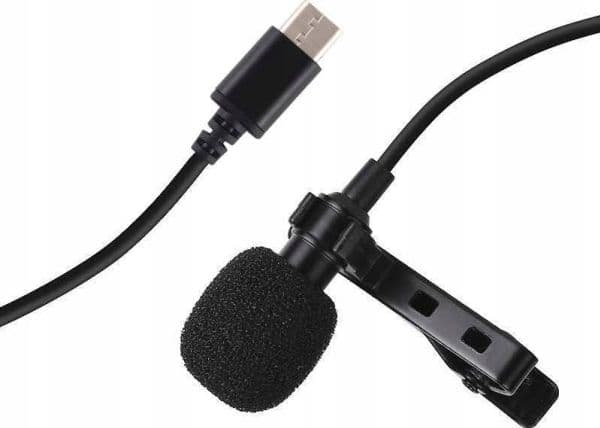 Puluz tie-mikrofon med klips PU425, 1,5 m, USB-C