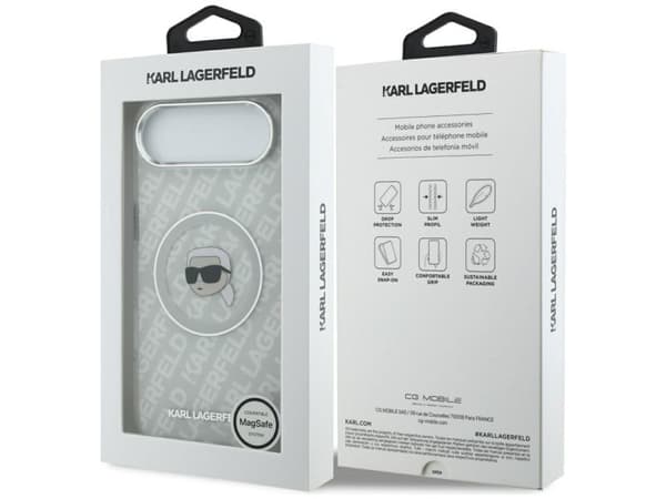 Karl Lagerfeld IML Karl Head Logo MagSafe iPhone Air Case - grå