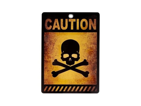 Caution skilt