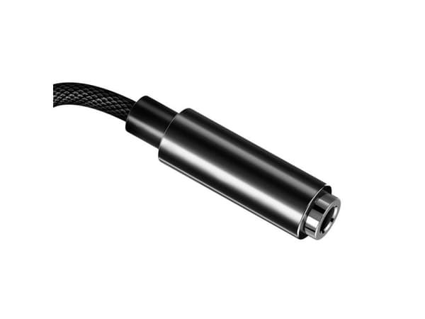 Baseus CALL3-01, Musta, 3.5mm, Lightning, Naaras, Uros, Suora