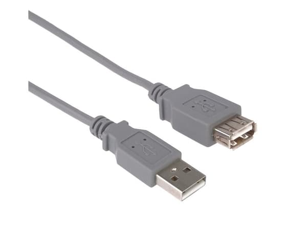 PremiumCord KUPAA3, 3 m, USB A, USB A, USB 2.0, 480 Mbit/s, Grå