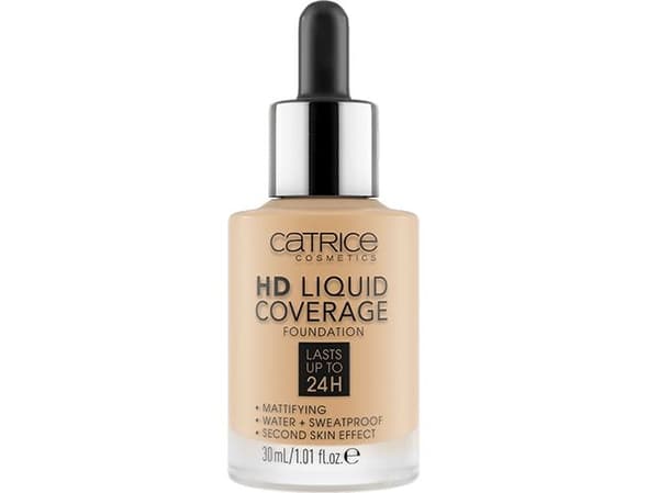 Catrice Hd Liquid Coverage Foundation 036 Hazelnut Beige 30ml Lasts Up To 24 Hours