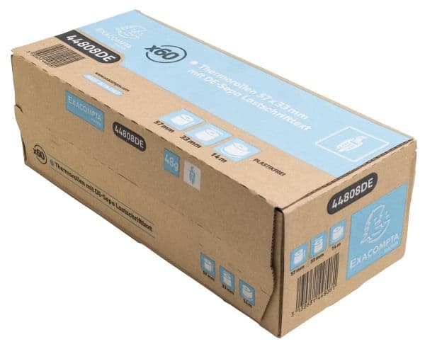 Exacompta 44808DE, 48 g/m ^, Vit, 3,3 cm, papper, 57 mm, 14 m