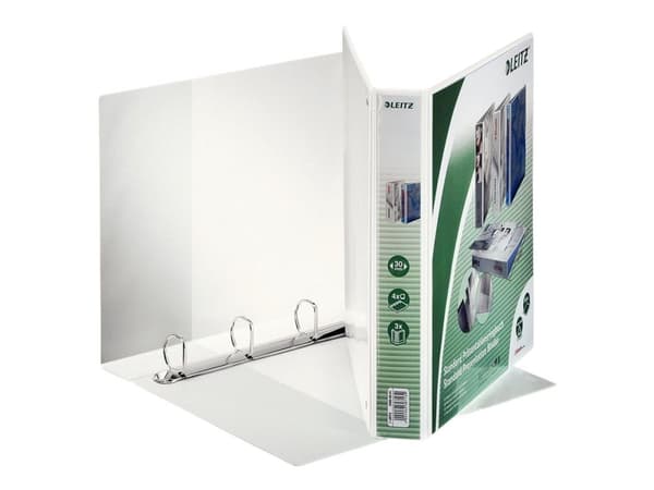 Leitz 42850001, A4, D-ring, Presentation, Polypropylen (PP), Vit, 300 ark