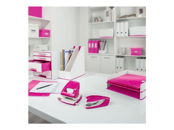 Leitz 180° WOW, A4, papp, rosa, 600 ark, 80 g/m², 8 cm
