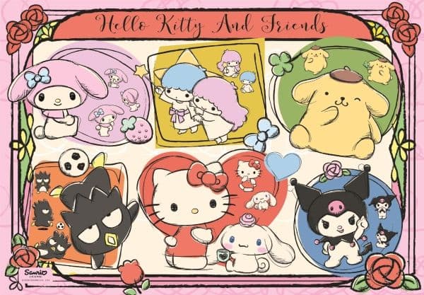 Clementoni Puslespil Hello Kitty 2 - Compact Box, 1000 brikker