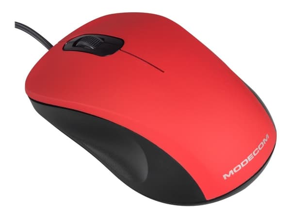 ModeCom MC-M10S - Mus - optisk - 3 knapper - kablet - USB - rød
