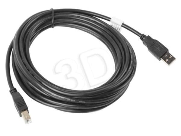 Lanberg - USB-kabel - USB (hann) til USB-type B (hann) - USB 2.0 - 5 m - svart