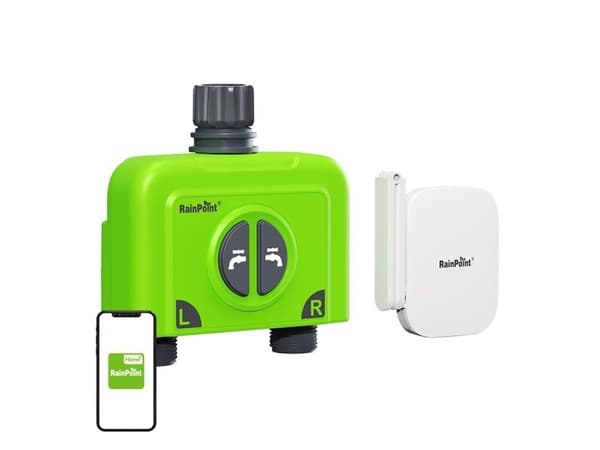 RainPoint WiFi bevattningscontroller 2 zoner med gateway