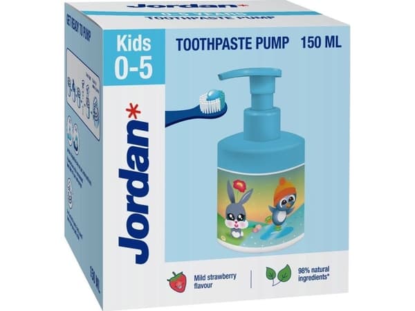 JORDAN_Toothpaste Pump children's toothpaste with pump 0-5 years 150ml