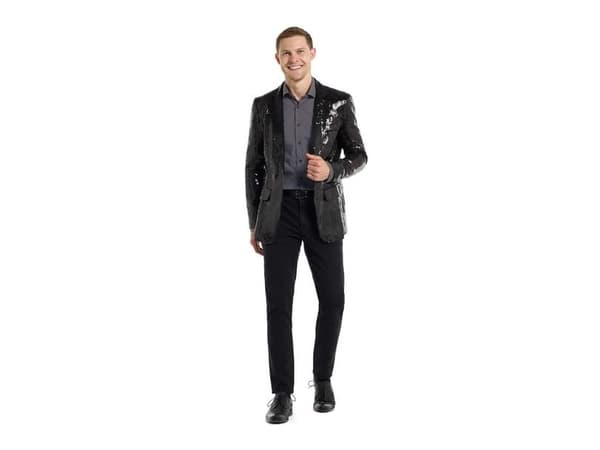 Svart paljettjacka