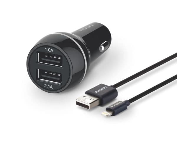 Philips-lader 2x USB-A 3,1 A (DLP2357V/10)