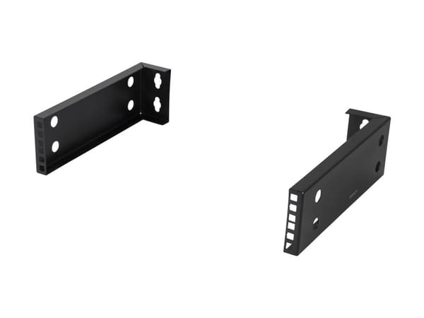 DELTACO 19-DTSR0702 - Rackfästen - väggmontering - svart - 2U - 10"/19"