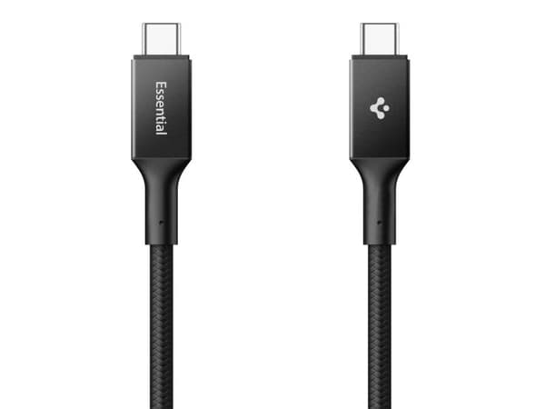 Spigen Essential EB24015CC USB-C till USB-C 240W kabel 150 cm - sort
