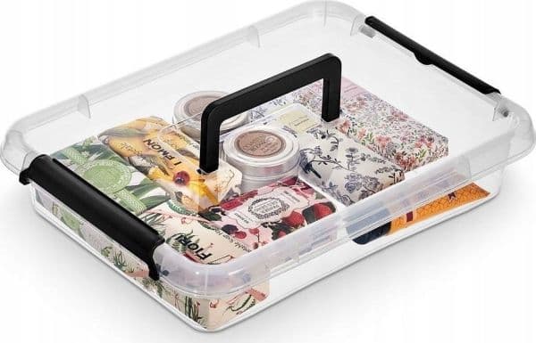 ORPLAST PLASTIC CONTAINER WITH A LID AND A HANDLE 6L