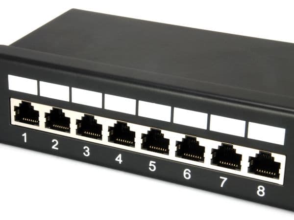 Equip 327425, RJ-45, Cat5e, Sort, Rackmontering, 1U, RoHS