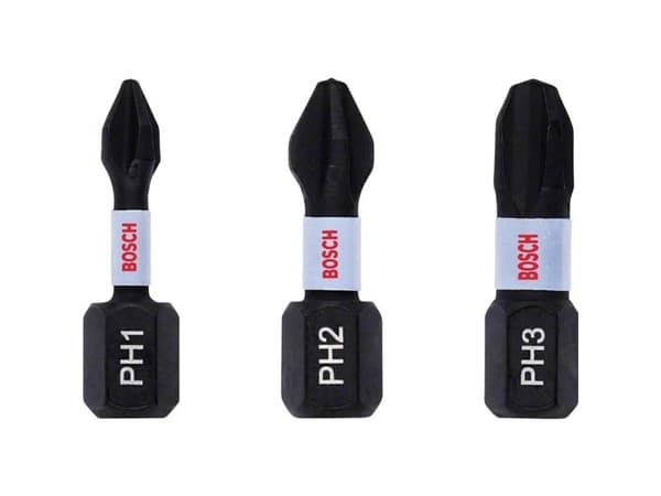 Bosch tilbehør 2608522470 kryss-bits 3-delt Phillips