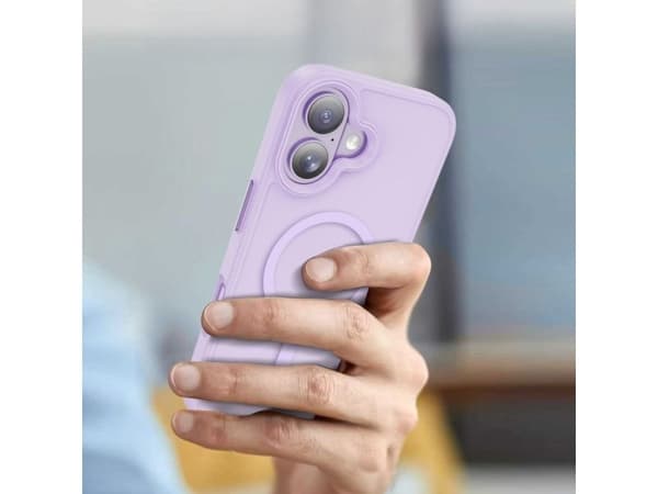 Tech-Protect MagMat MagSafe-deksel til iPhone 17 - lilla