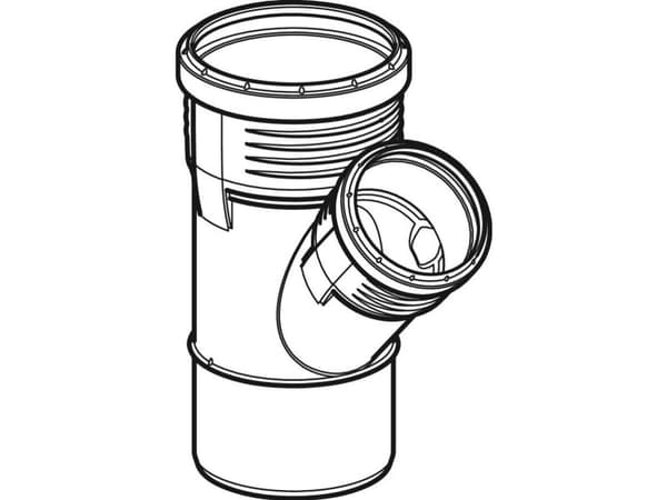 Geberit 390.535.14.1, 45°, 233 mm