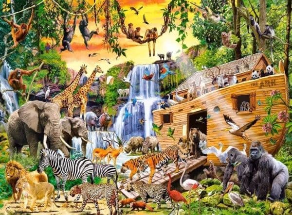 Puslespill 3000 biter Animals Noah's Ark