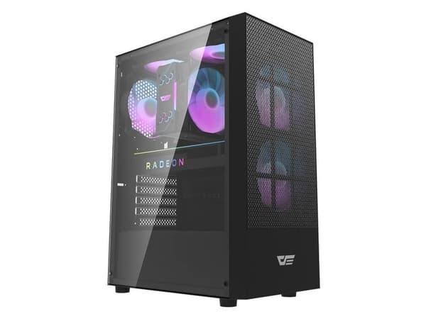 Darkflash A290 kabinett + 3 vifter svart