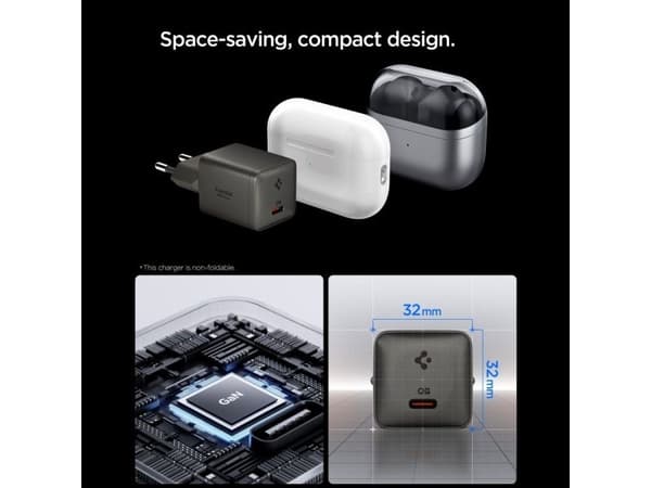 Spigen E301EU, Sisätila, AC, Harmaa