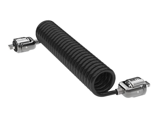 Compulocks Dual Head Coiled Keyed Cable Lock - Lås för säkerhetskabel