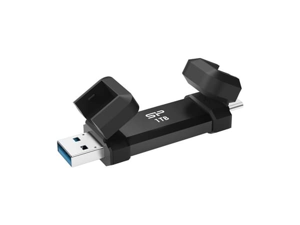 Silicon Power Marvel Xtreme DS72 - USB flash-enhet - 1 TB - USB 3.1 Gen 2 / USB-C 3.2 Gen 2 - svart
