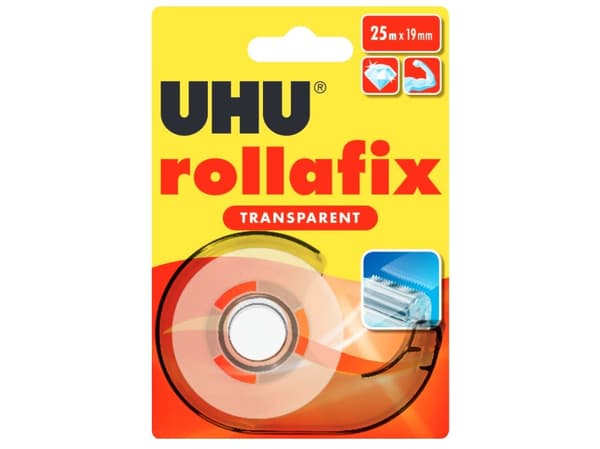 UHU Rollafix trasparente, Transparent, Tape, 1 styck, Blåsa