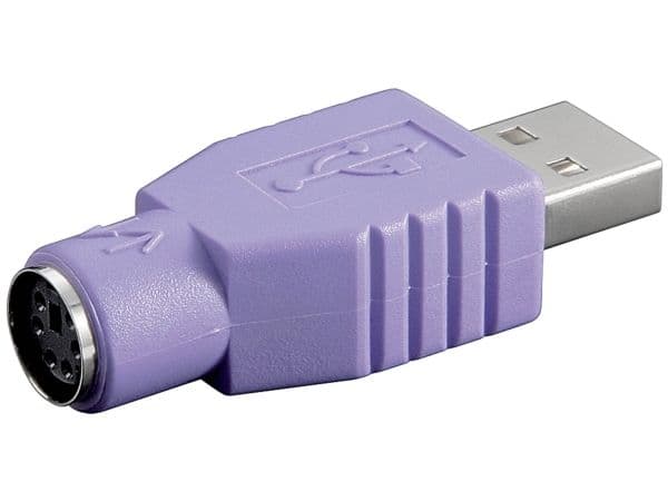 Microconnect USBA-M/PS2-F, USB A, PS2, Violetti