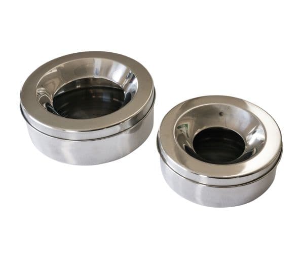 Nonsplash metalskål 0,7 l