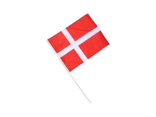 Dansk flag på pind, 30x40 cm