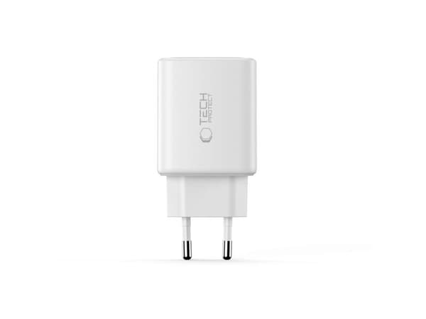 TECH-PROTECT NCA65W-GAN 3-PORT NETWORK CHARGER PD 65W / QC3.0 WHITE