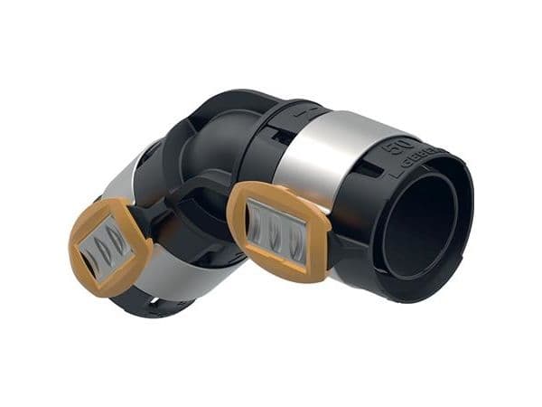 Geberit FlowFit bøjning: 45°, Materiale=PPSU, d=63mm