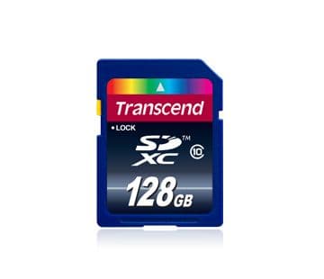 Transcend Premium - Flash-minneskort - 128 GB - Class 10 - SDXC