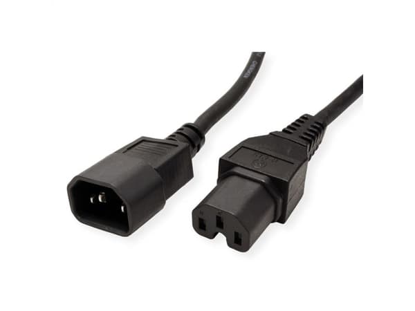 Value 19.99.1123, 3 m, C14 coupler, C15 coupler, 250 V