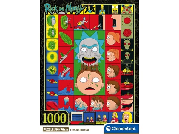 Puslespill 1000 Rick and Morty