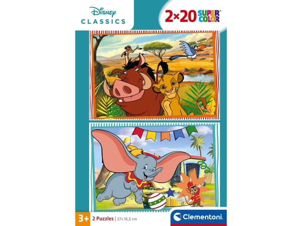 CLE-palapeli 2x20 SuperColour Disney Classics 24837