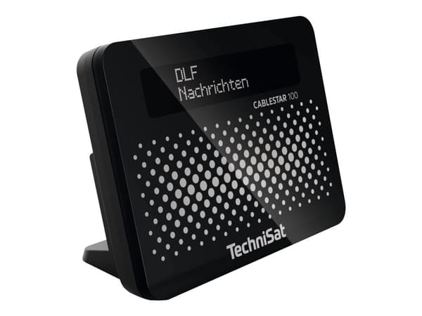 TechniSat CABLESTAR 100, Kello, Digitaalinen, AAC, OLED, USB A-tyyppi, Musta