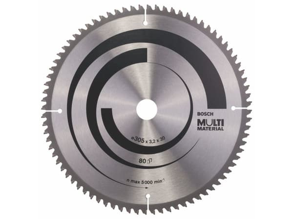 Bosch Multi Material - Sirkelformet sagblad - for multiformål - 305 mm - 80 tenner